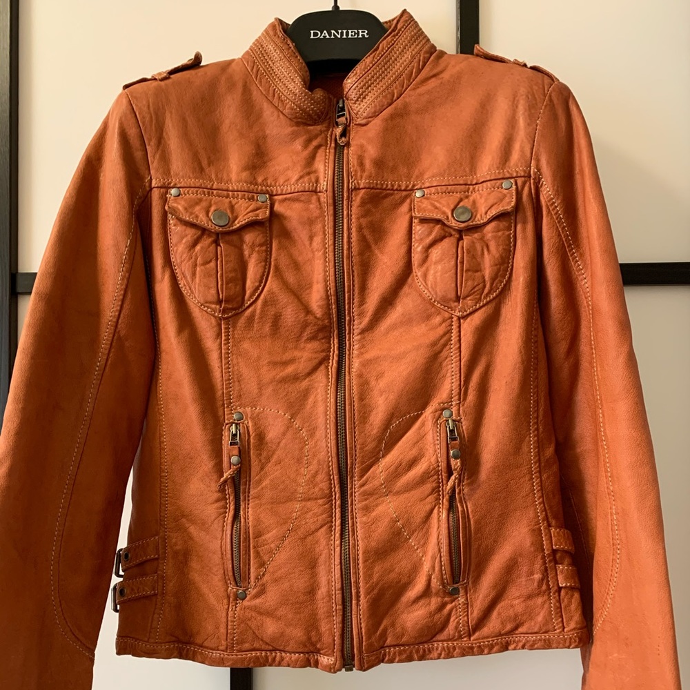 Pre-loved Danier Motorcycle Leather Jacket